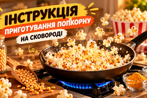 Як готувати наш попкорн на сковороді фото
